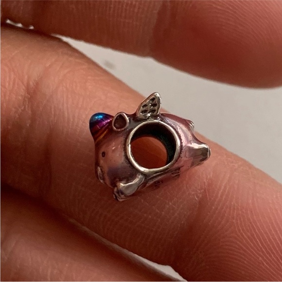 NWOT Flying Unicorn Pig Charm Sterling Silver 925 - Picture 9 of 13